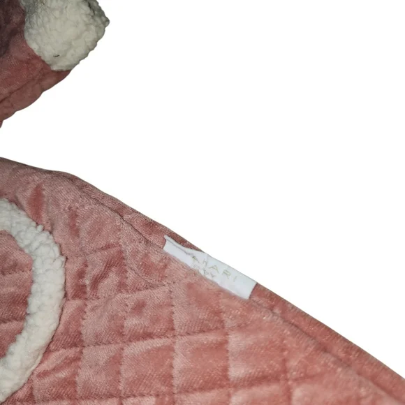 Tahari Baby Pink Quilted Sherpa Lined Bunting Snowsuit 0–3 Months - Picture 4 of 6